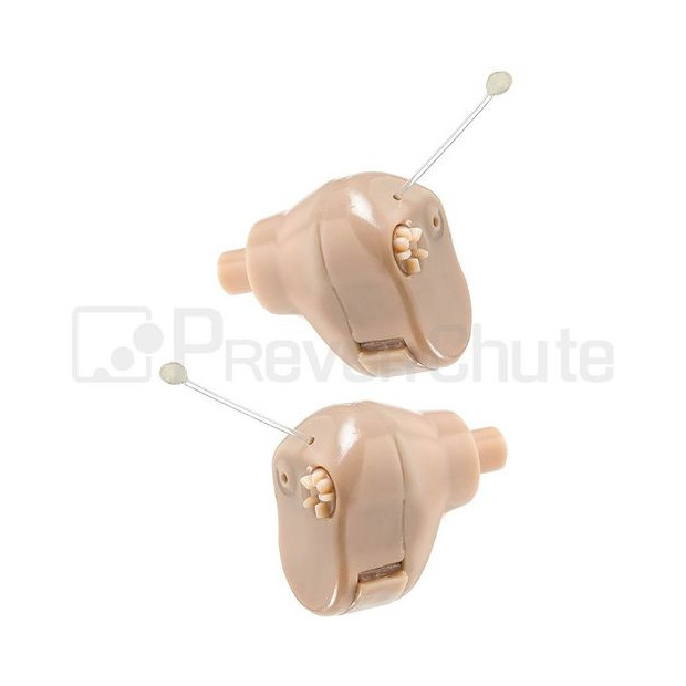 Aide auditive, amplifie les sons, taille mini beige