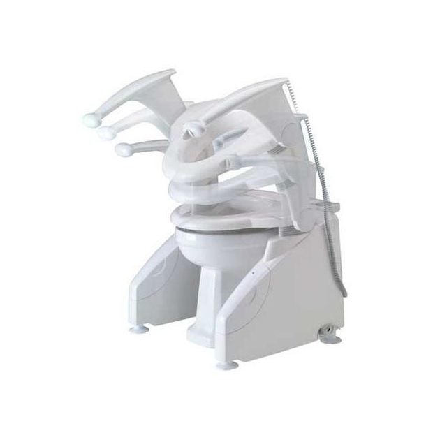 Chaise élévatrice blanche  WC Solo automatique aide a la levée descente