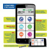 Portable Smartphone Senior Initial 5,5 pouce application essentielles  simples