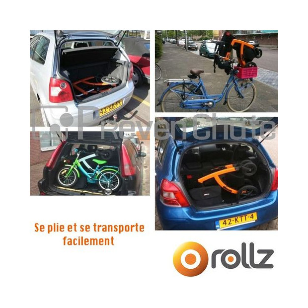 Déambulateur Fauteuil Roulant 2 en 1 Rollz Motion Performance pliable compact rentre dans le coffre voiture