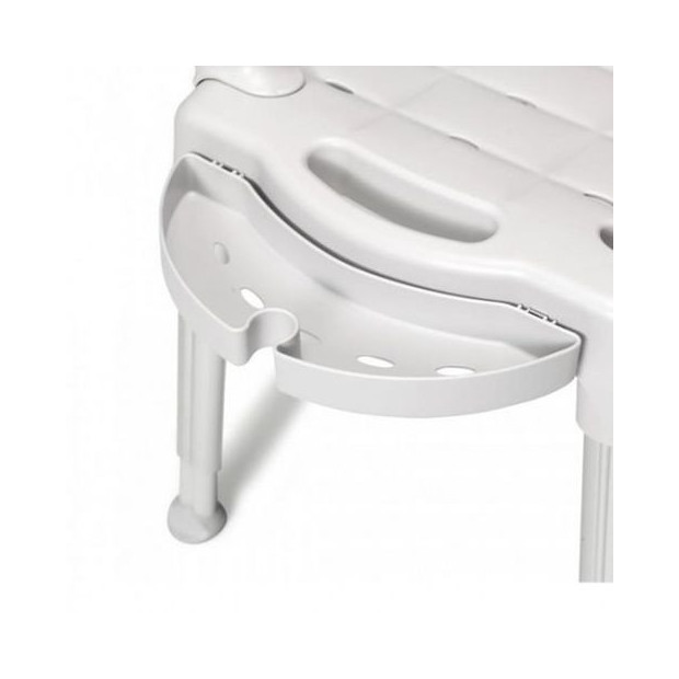 Porte savon et pommeau douche pour chaise Etac Clean et swift comode blanc