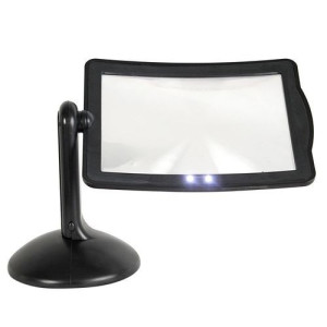 Loupe Lumineuse Orientable Mains Libres noire avec éclairage 2 LED