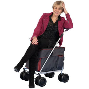 Chariot de course Sholley Ruby Royale avec une assise