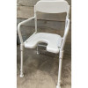 Chaise de douche pliable anatomique Days en aluminium blanc