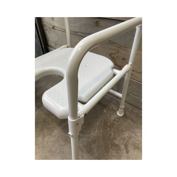 Chaise de douche pliable anatomique Days Assise antidérapante  3 trous pour faciliter l’écoulement de l'eau