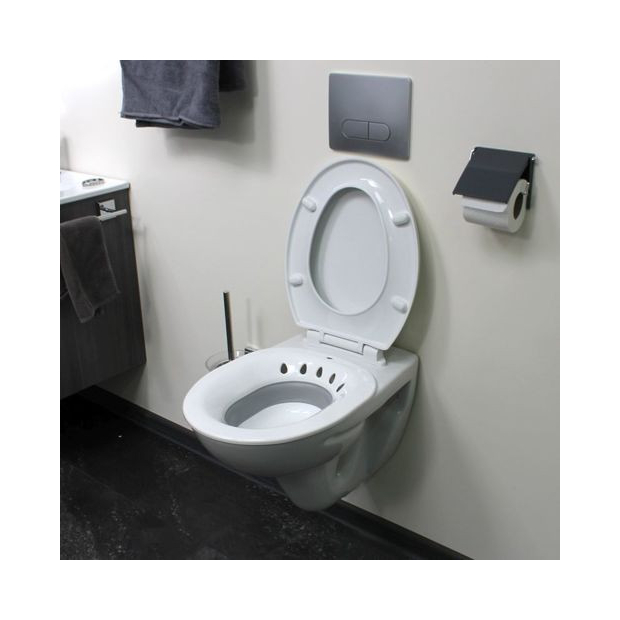 Bidet blanc portable et pliable à plat pour wc