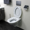 Bidet blanc portable et pliable à plat pour wc