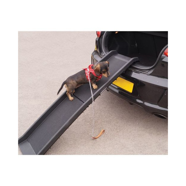 Rampe chien pour voiture - pliable - 155x40cm - jusqu'à 90kg