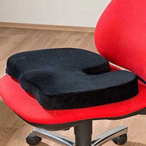 Coussin noir Ergonomique pour Coccyx