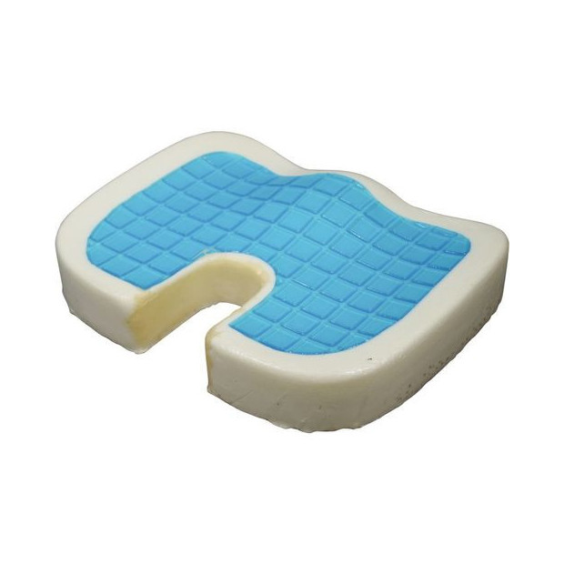 Coussin Ergonomique pour Coccyx mousse à mémoire de forme avec couche de gel pour fraicheur en été