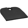 Coussin carré noir incliné pour Coccyx Housse amovible pour lavage