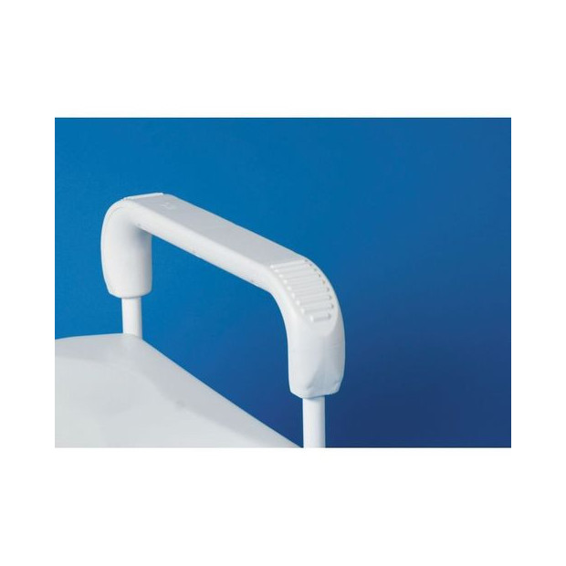 Repose bras Cadre de WC rehausseur PRIMA blanc arrondi