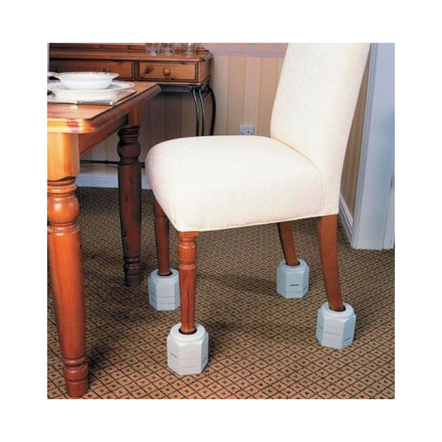 Rehausseurs de chaises grip-on Langham (x4), 3 hauteurs de rehaussement possible