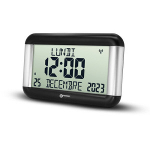 Horloge à date automatique Viso 8 geemarc noir et aluminium