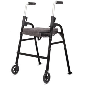 Rollator 2 roues Modulo en aluminium et grande assise