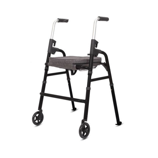 Rollator 2 roues Modulo en aluminium et grande assise