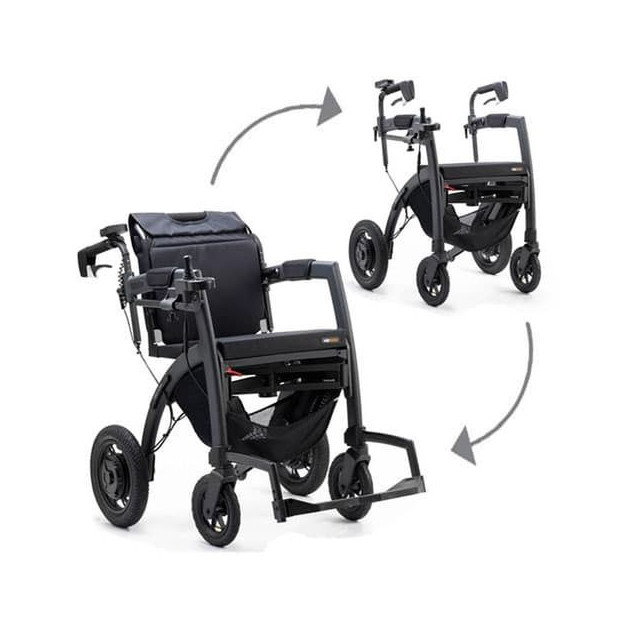 déambulateur chaise de transfert chaise roulante électrique 3 en 1 Rollz Motion Electric