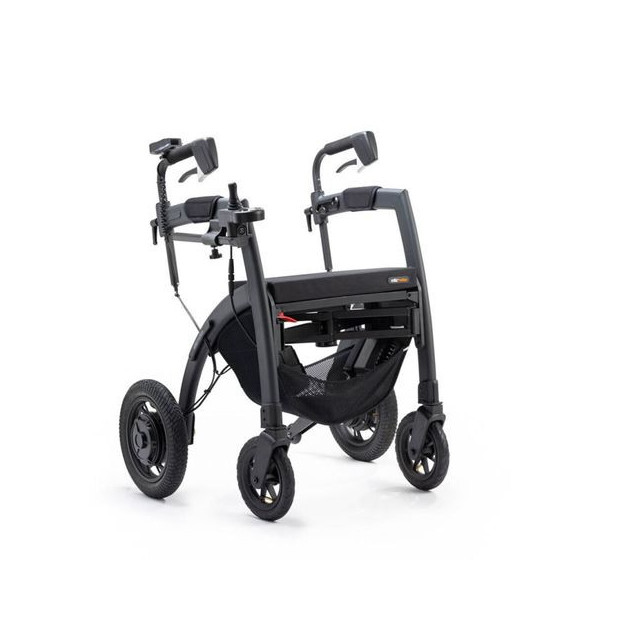 Aide à la marche avec 4 roues pneumatiques manœuvrable avec aisance  Rollz Motion Electric