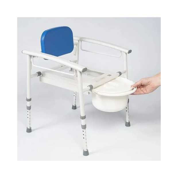 Chaise WC percée pour enfant Nuvo avec un seau amovible et un couvercle