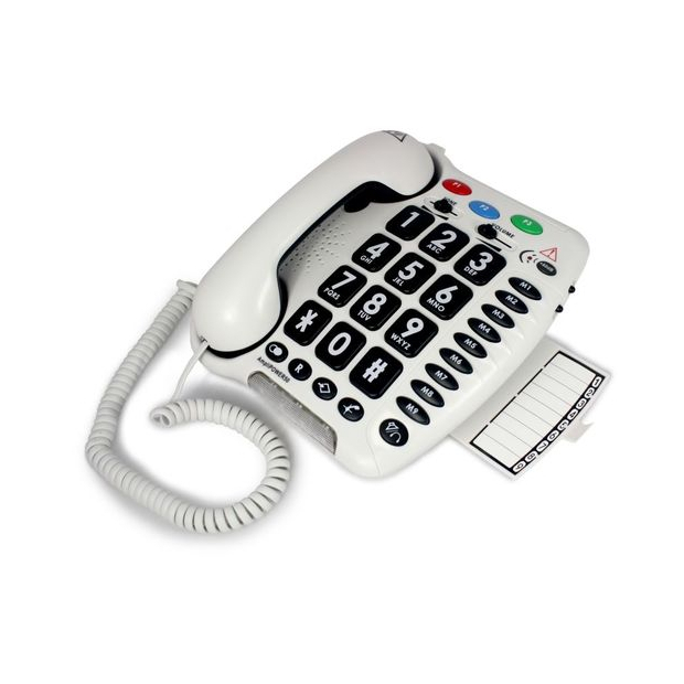 Téléphone Amplipower Geemarc compatible avec les appareils auditifs