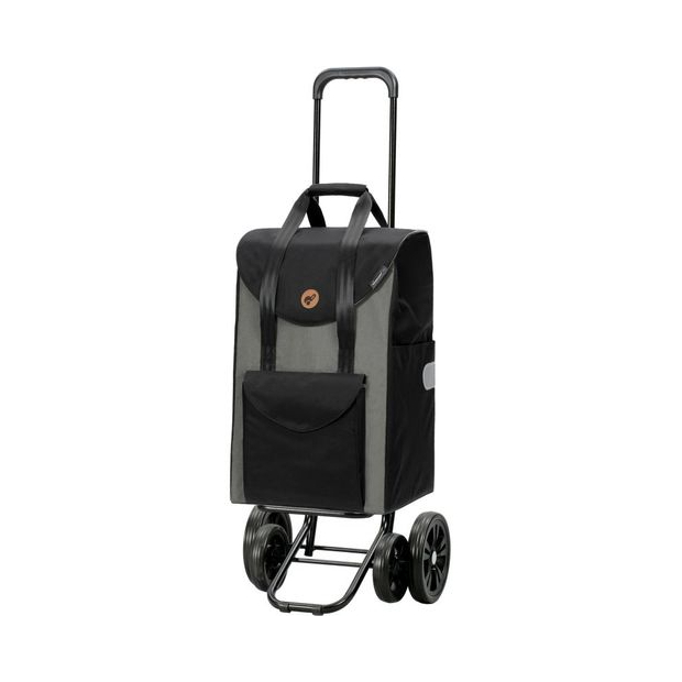 Chariot de courses Quattro Shopper malit noir 4 Roues ANDERSEN