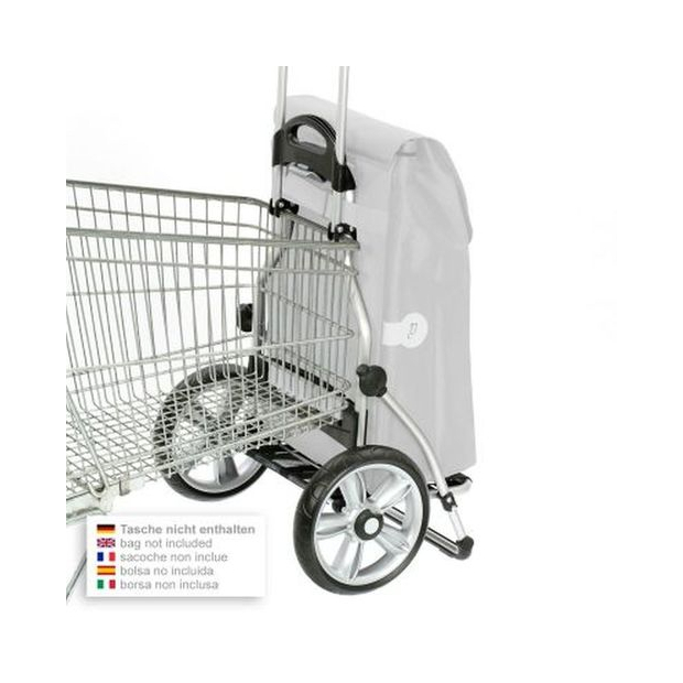 Carlett - Chariot de courses, Chariot de supermarché pliable avec