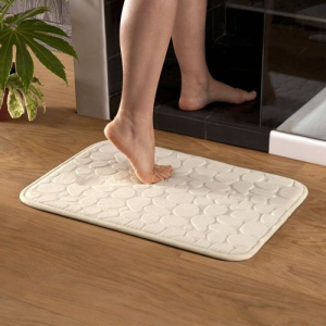 ele ELEOPTION Soft Shag Tapis de Bain Tapis Cuisine Porte Pieds de Porte  Tapis Bande Antidérapante Paillasson Absorbant Tapis De Bain Douche Shaggy