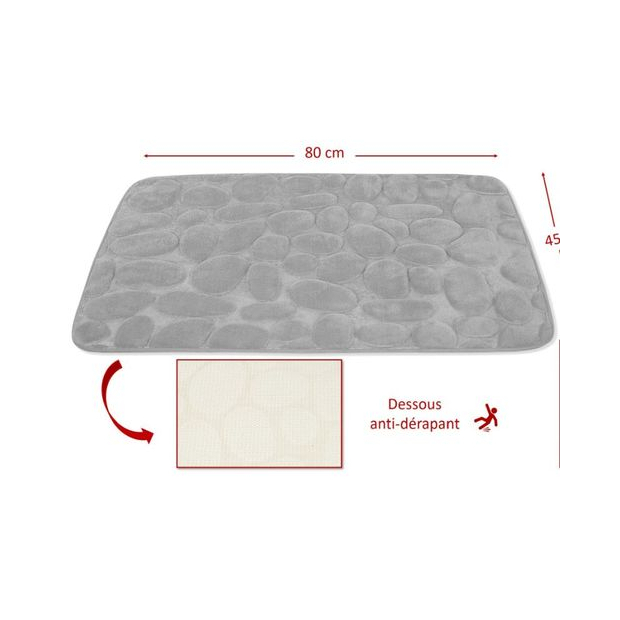 Revêtement antidérapant du tapis de descente de lit antidérapant
