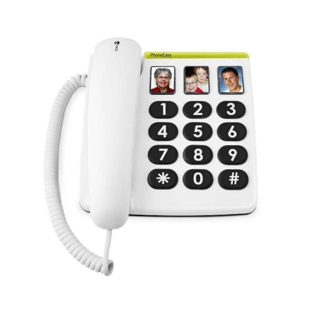 Téléphone filaire Doro Phone Easy 331 ph avec 3 touches mémoires photo