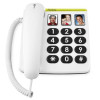 Téléphone filaire Doro Phone Easy 331 ph avec 3 touches mémoires photo