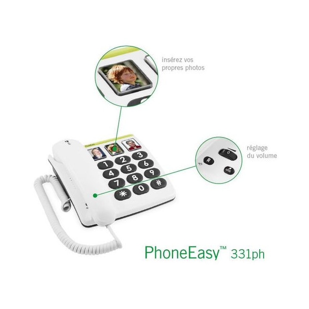 Téléphone Filaire DORO EASY 311C