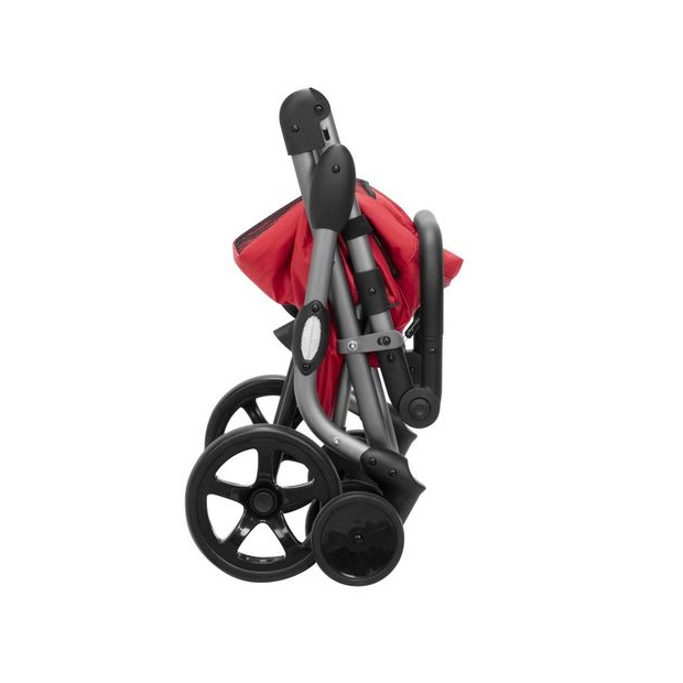 Pliage compact du chariot de course 4 roues Go Plus rouge