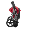 Pliage compact du chariot de course 4 roues Go Plus rouge