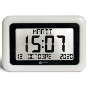 Horloge calendrier radio-pilotée Viso 10, mise à l'heure automatique