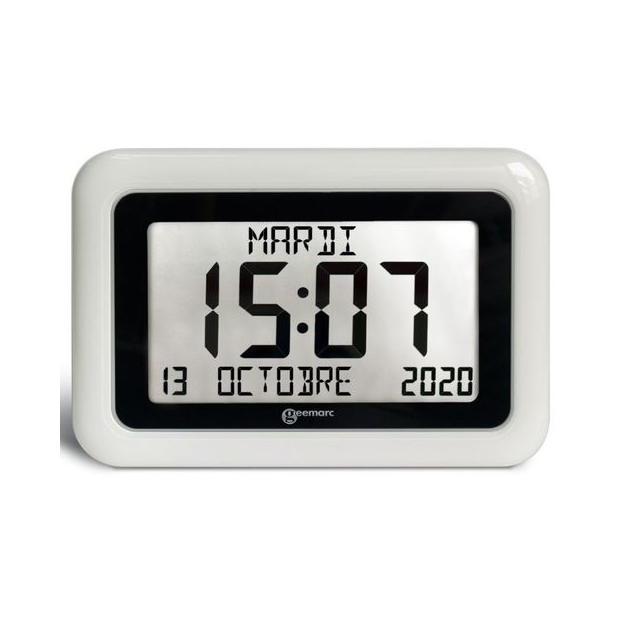Horloge calendrier radio-pilotée Viso 10, mise à l'heure automatique