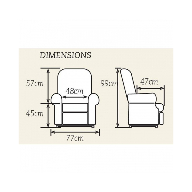 Fauteuil Releveur Confort Plus taille Mini Bi-moteurs