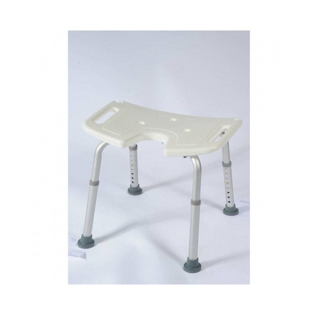 Tabouret de douche Anatomique New Bora avec poignées supporte jusqu'à 100kg