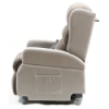 fauteuil releveur wellington vue de profil bi colore gris clair
