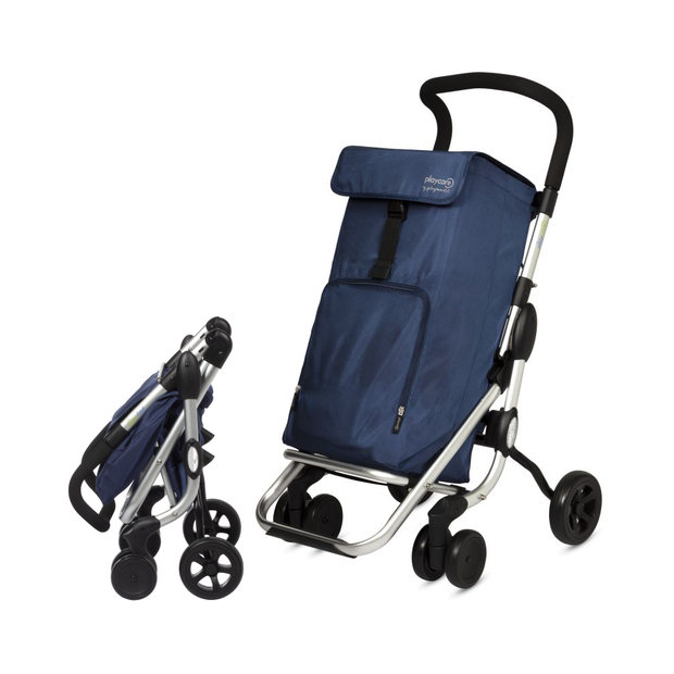 chariot de course 4 roues  playcare bleu