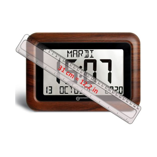 Horloge radio-pilotée Viso 10 Wood Geemarc