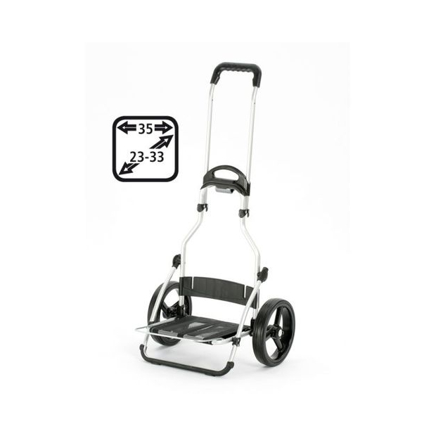 Grâce à son chassis en aluminium le chariot de course Andersen Royal Shopper Tamo ne pèse que 3,8kg (avec le sac)