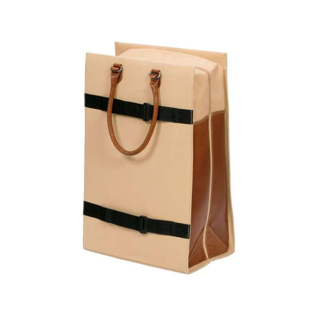 Sac en cuir beige d'une capacité de 49litres pour chariot de course Royal Shopper Cuir