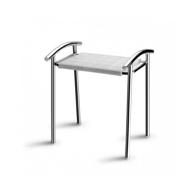 Tabouret de douche Chromé