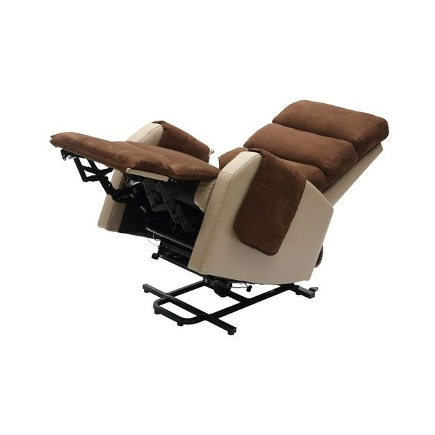 fauteuil releveur bi colore marron position zero G