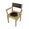 Chaise garde robe tradition en bois assise amovible et dossier amovible