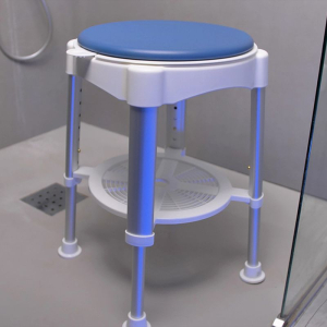 Acheter un tabouret de douche d'angle rembourré - Bleu