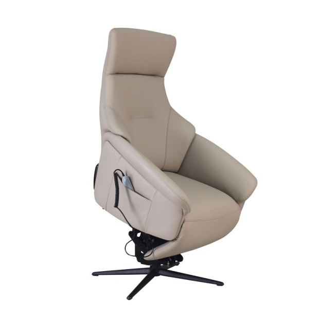 fauteuil releveur pivotant Nestor en cuir