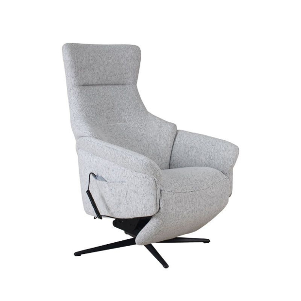 fauteuil releveur pivotant nestor tissus gris