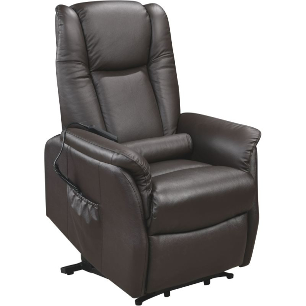 Fauteuil Releveur Cuir Bi-moteurs Emeraude