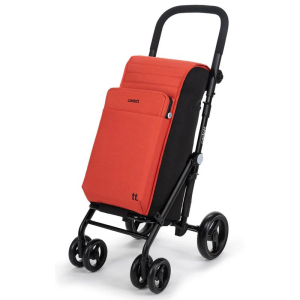 chariot de course 4 roues urban quad carlett rouge sun